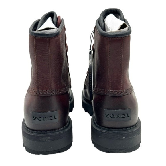 Sorel Mad Brick Six Chukka Waterproof Leather Rain Boots Redwood NIB Mens - Picture 5 of 16